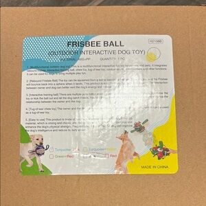 Frisbee Ball Interactive Dog Toy